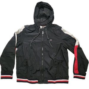 Tommy‎ Hilfiger Women's Windbreaker Jacket Colorblock Navy Size L